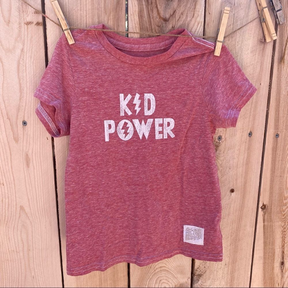 Retro Brand Kid Power Cotton blend Tee size 5